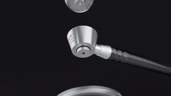 MDF Classic Cardiology Dual Head Stainless Steel Stethoscope - Black (Black Out) (MDF797BO)