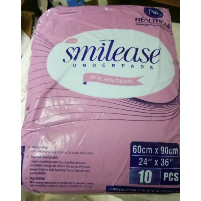 NL Smilease Under Pad 60 x 90, Box of 10