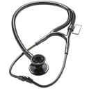 MDF Classic Cardiology Dual Head Stainless Steel Stethoscope - Black (Black Out) (MDF797BO)