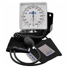MDF Desk & Wall Aneroid Sphygmomanometer - Professional BP Monitor - Black (MDF84011)